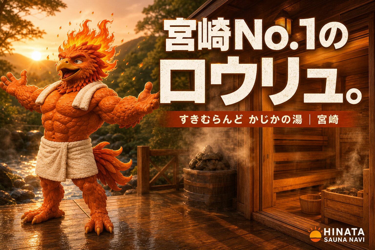 すきむらんど温泉かじかの湯｜サウナイキタイ宮崎ナンバーワンのフィンランド式サウナ