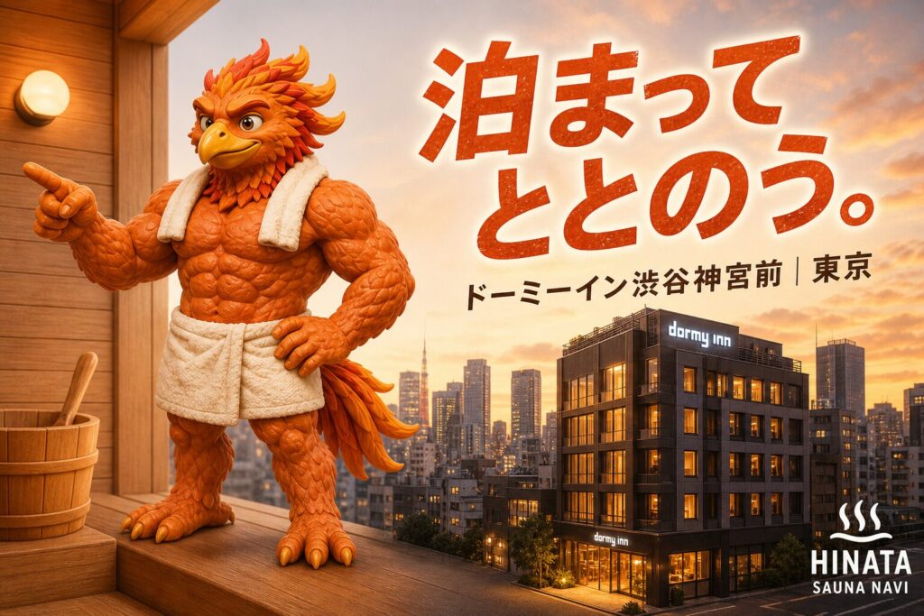 ドーミーインPREMIUM渋谷神宮前｜サウナ完備のホテルでととのえる