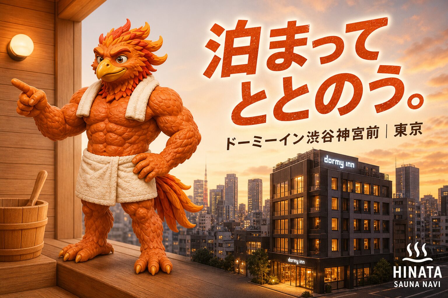 ドーミーインPREMIUM渋谷神宮前｜サウナ完備のホテルでととのえる