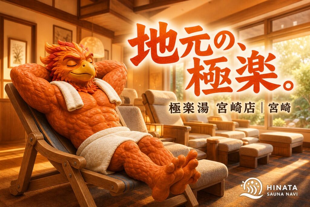 極楽湯 宮崎店｜宮崎駅より徒歩11分のおすすめサウナでリフレッシュ！