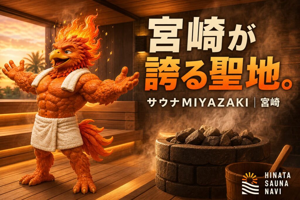 サウナMIYAZAKIの魅力 日本初Saunum Luxuryサウナストーブでセルフロウリュ