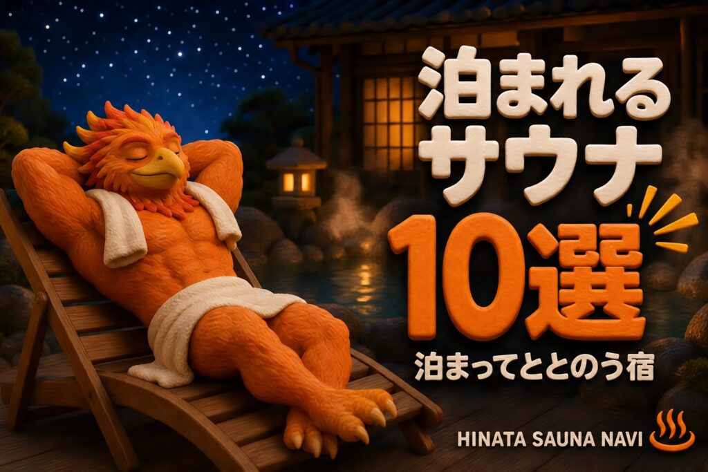 泊まれるサウナ宿10選 アイキャッチ