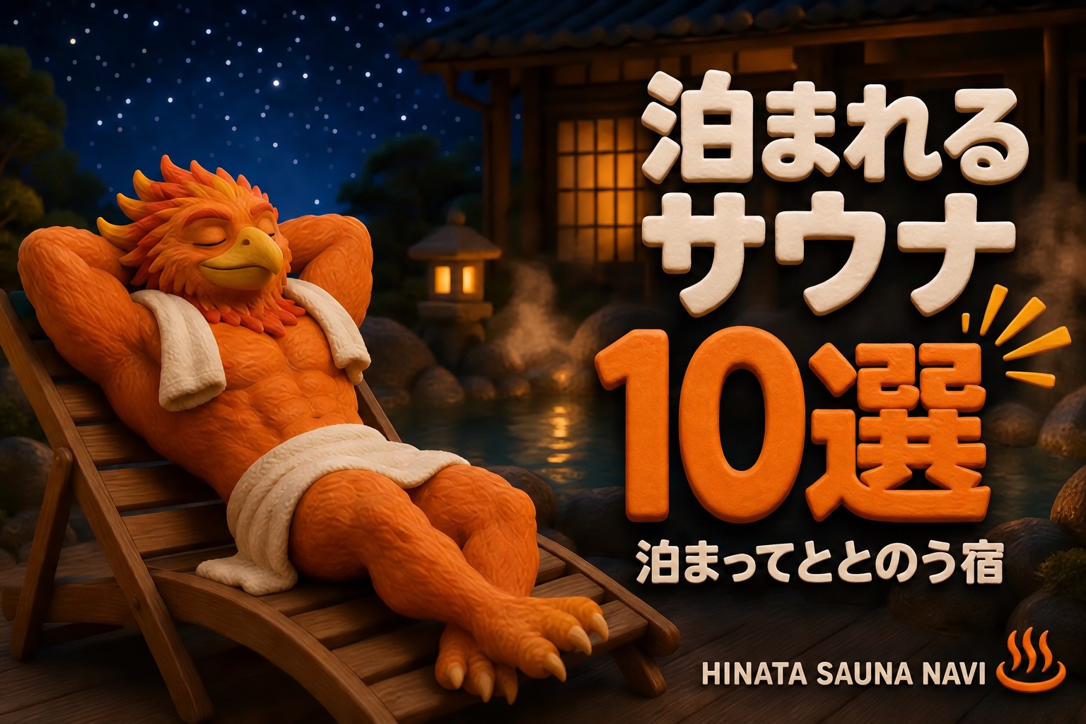 泊まれるサウナ宿10選 アイキャッチ