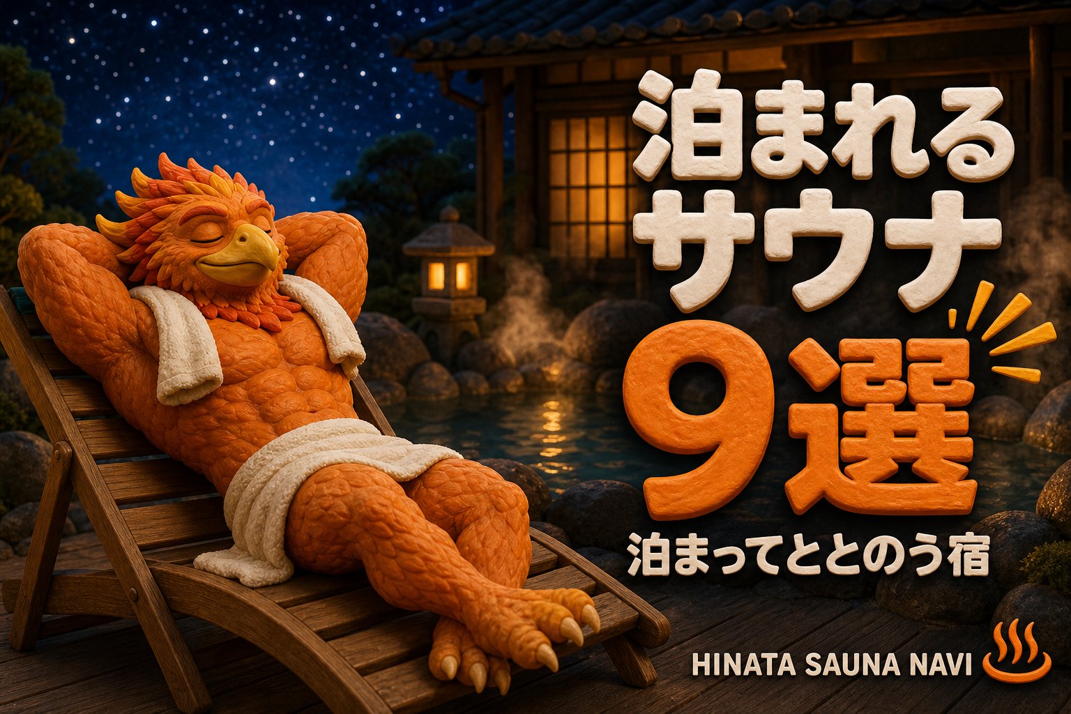 泊まれるサウナ宿9選 アイキャッチ